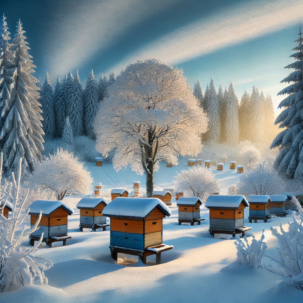 January in apiary